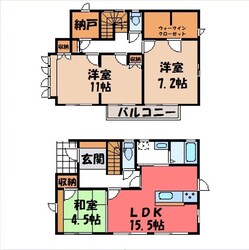 小倉様貸家 Dの物件間取画像